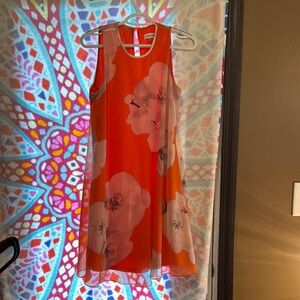Calvin Klein Bright Orange Dress